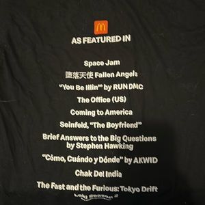 Black Crew snack McDonald’s Crew “As Featured In”